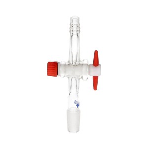 Nasadka kran teflonowy z końcówką prostą szlif 14/23