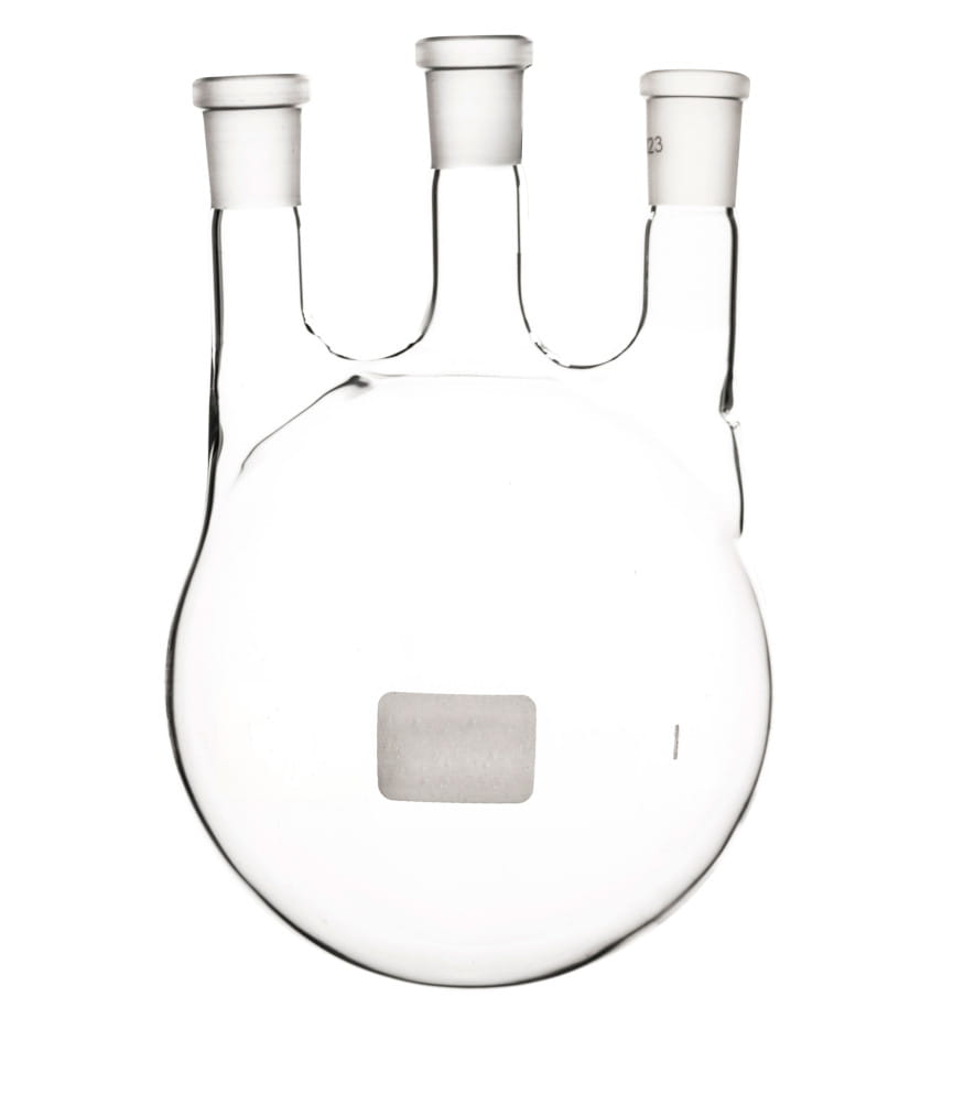 Kolba okrągłodenna 1000 ml trójszyjna 29/32, 2 x 14/23 mm prosta