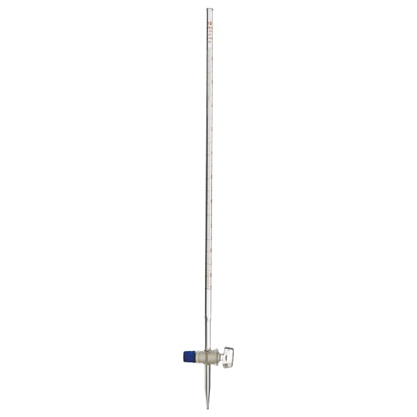 Biureta prosta 50 ml kl. A z kranem szklanym, pasek Schellbacha