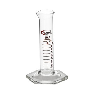 Cylinder miarowy szklany 10 ml niski, klasa B - GLASSCO