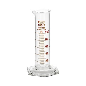 Cylinder miarowy szklany 100 ml niski, klasa B - GLASSCO