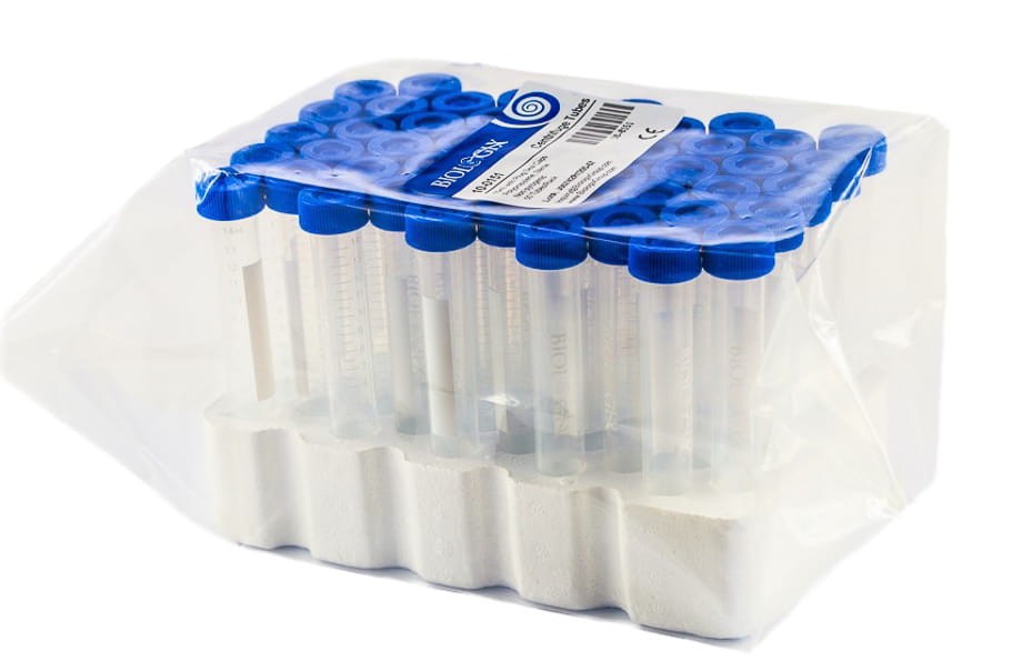 Probówki Falcon 15 ml 50 szt sterylne w statywie