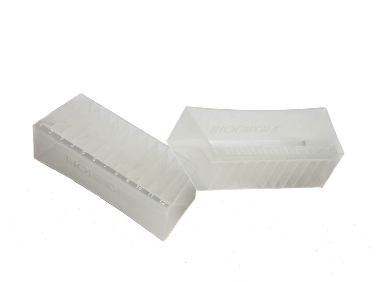 Pojemnik na odczynniki do pipet wielokanałowych dwustronny bezbarwny