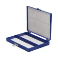 Etui na szkiełka mikroskopowe 100 miejsc, dno piankowe, niebieskie - BIOLOGIX