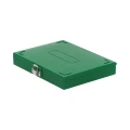 Etui na szkiełka mikroskopowe 100 miejsc, dno piankowe, zielone - BIOLOGIX