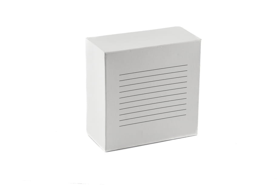 Pudełko kartonowe na probówki 100 miejsc 130x130x76 mm