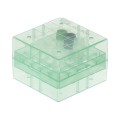 Pudełko PP na probówki 25 miejsc, h 52 mm, zielone - CryoKING