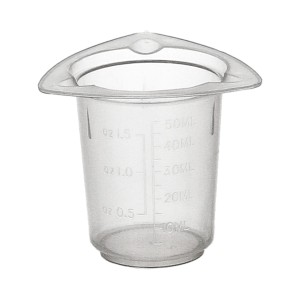 Zlewka plastikowa PP 50 ml trójrożna - BIOLOGIX