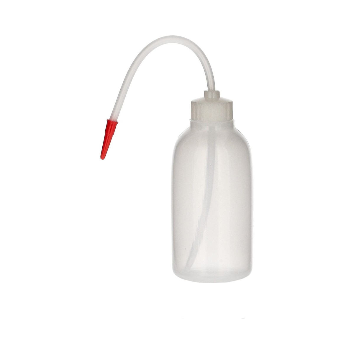 Tryskawka plastikowa LDPE 250 ml z czerwoną końcówką