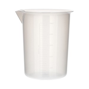 Zlewka plastikowa PP 5000 ml skala tłoczona BIOSPACE