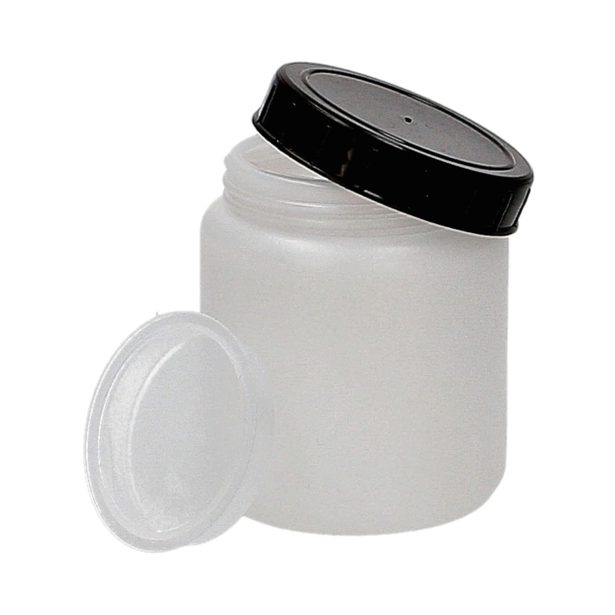 Pojemnik plastikowy HDPE 70 ml z przykrywką i nakrętką Kartell