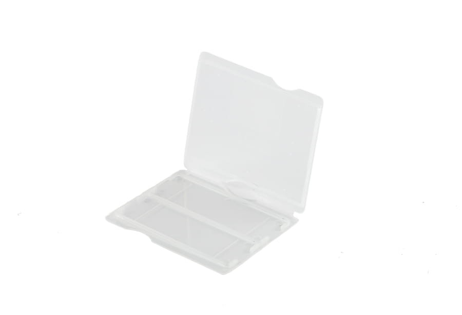 Etui na szkiełka mikroskopowe 2 miejsca, bezbarwne