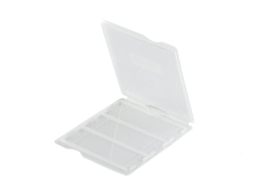 Etui na szkiełka mikroskopowe 3 miejsca, bezbarwne