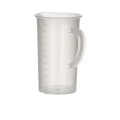 Zlewka plastikowa PP 1000 ml z uchem skala tłoczona BIOSPACE