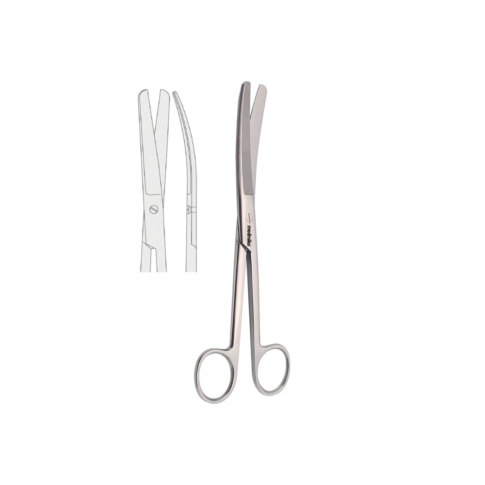 Nożyczki standardowe tępo-tępe zagięte 15,5 cm