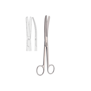 Nożyczki standardowe tępo-tępe zagięte 18,5 cm