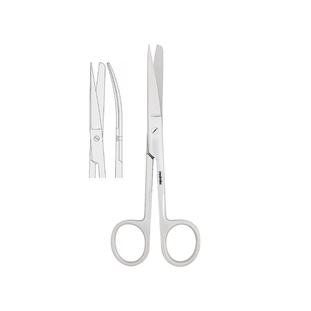 Nożyczki standardowe ostro-tępe zagięte 12 cm