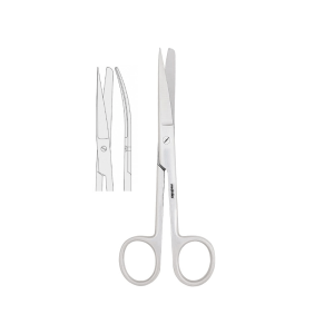 Nożyczki standardowe ostro-tępe zagięte 16,5 cm