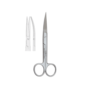 Nożyczki standardowe ostro-ostre zagięte 16,5 cm