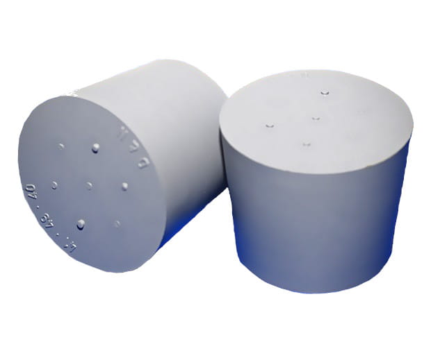 Korek gumowy fi 35/29 mm, h 30 mm szary