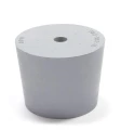 Korek gumowy fi 14,5/10,5 mm, h 20 mm z otworem