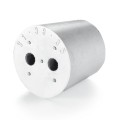 Korek gumowy fi 22/17 mm, h 25 mm z 2 otworami