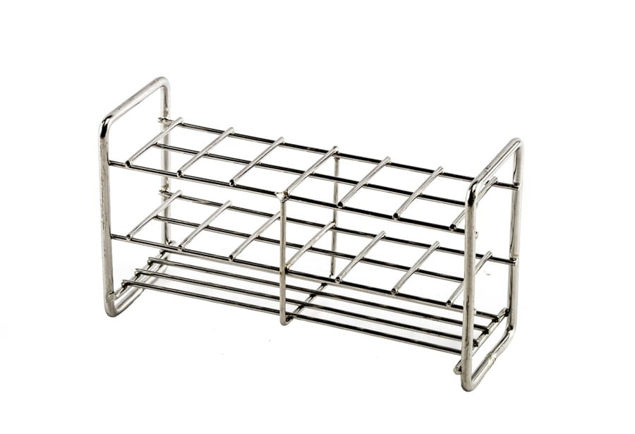 Statyw na probówki fi 18 mm 12 miejsc (2x6) stal nierdzewna