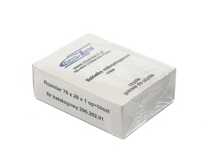 Szkiełka mikroskopowe podstawowe cięte 50 szt.