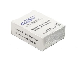 Szkiełka mikroskopowe podstawowe z białym polem do opisu