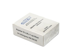 Szkiełka mikroskopowe podstawowe z łezką 50 szt.