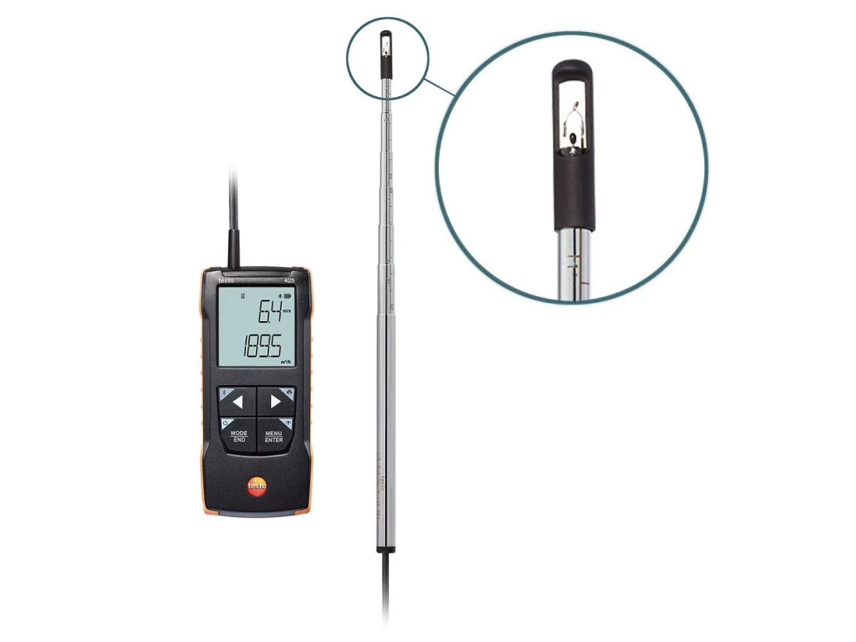 Cyfrowy anemometr termiczny TESTO 425
