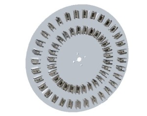 Tarcza metalowa 60 x 1,5 ml do mieszadła promieniowego