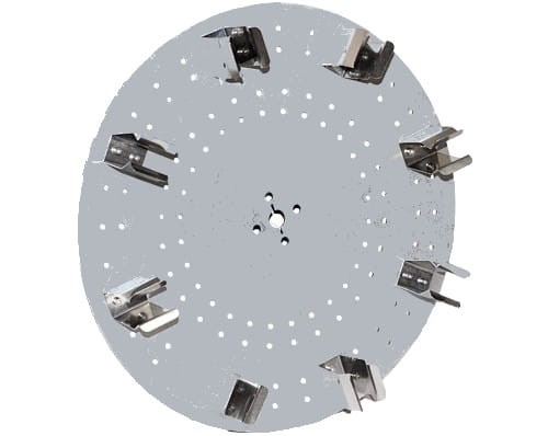 Tarcza metalowa 8 x 50 ml do mieszadła promieniowego