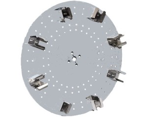 Tarcza metalowa 8 x 50 ml do mieszadła promieniowego