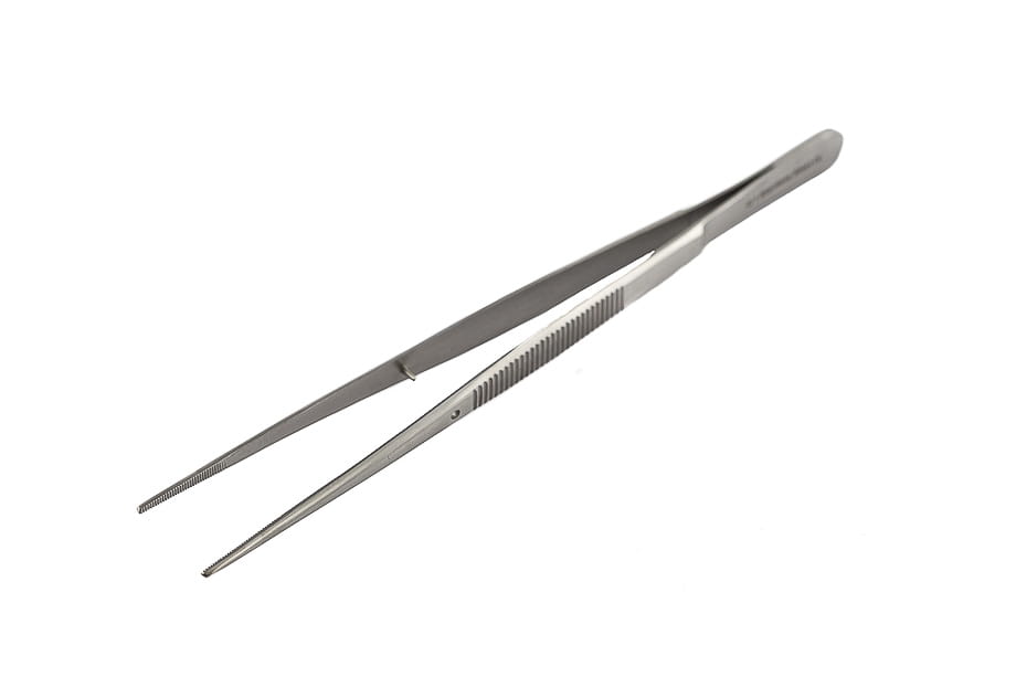 Pęseta laboratoryjna prosta 200 mm końcówki ostre