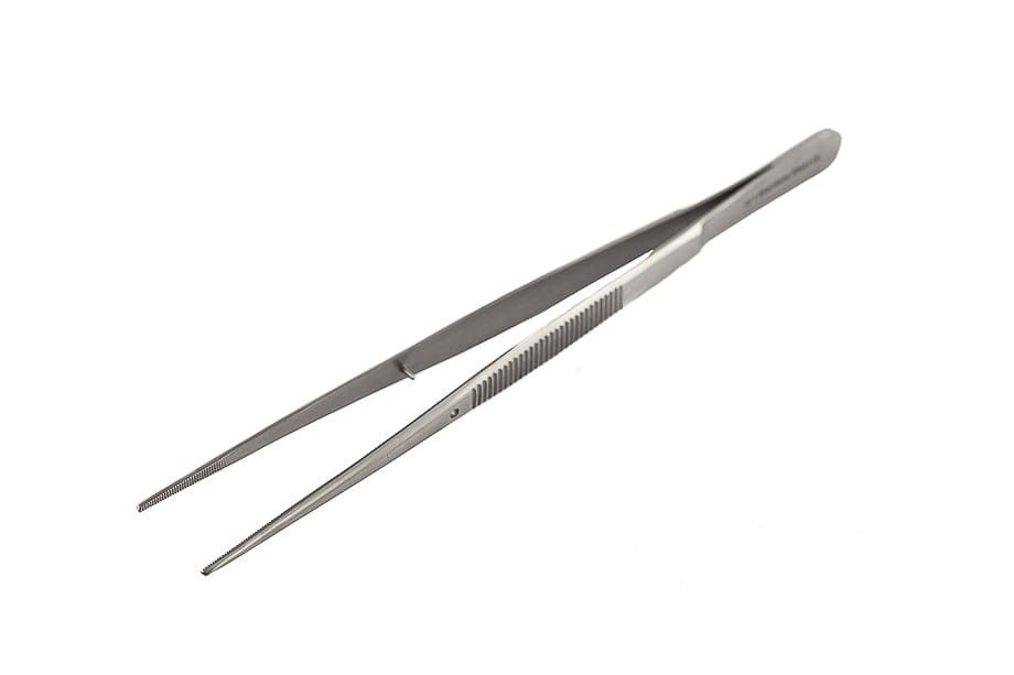 Pęseta laboratoryjna prosta 250 mm końcówki ostre