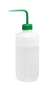 Tryskawka LDPE 500 ml wąska szyja z zieloną nasadką