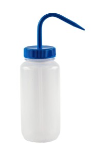 Tryskawka LDPE 250 ml szeroka szyja z niebieską nasadką