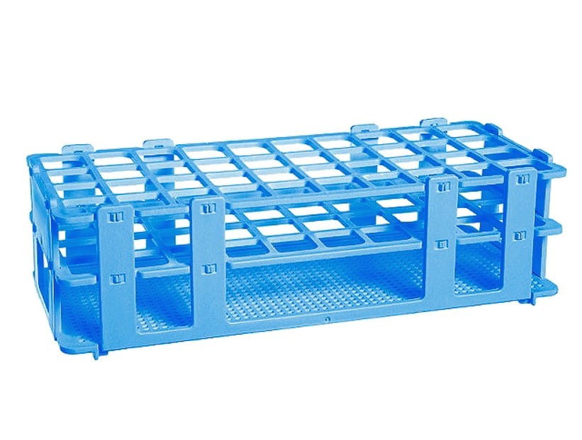 Statyw na probówki 90 miejsc fi 13 mm (6x15) niebieski