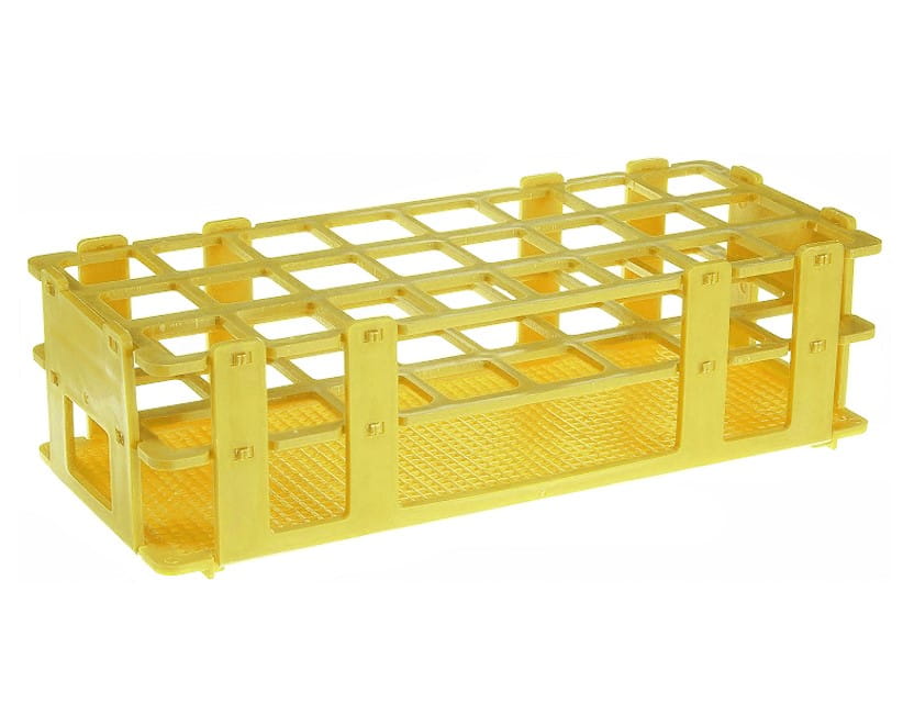 Statyw na probówki 90 miejsc fi 13 mm (6x15) żółty