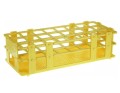 Statyw na probówki 40 miejsc fi 20 mm (4x10) żółty