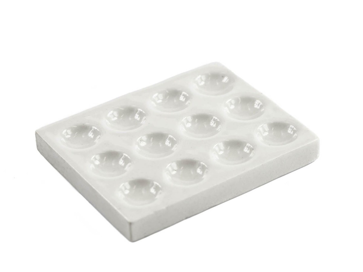 Płytka porcelanowa 12-dołkowa