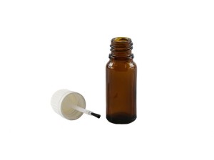 Butelka farmaceutyczna 10 ml z nakrętką GL18 i pędzelkiem