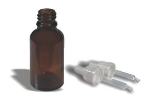 Butelka farmaceutyczna 30 ml z nakrętką GL18 i pipetą