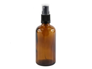 Butelka farmaceutyczna 100 ml z atomizerem czarnym
