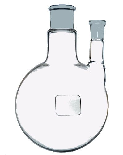 Kolba okrągłodenna 100 ml dwuszyjna 19/26 i 14/23 prosta