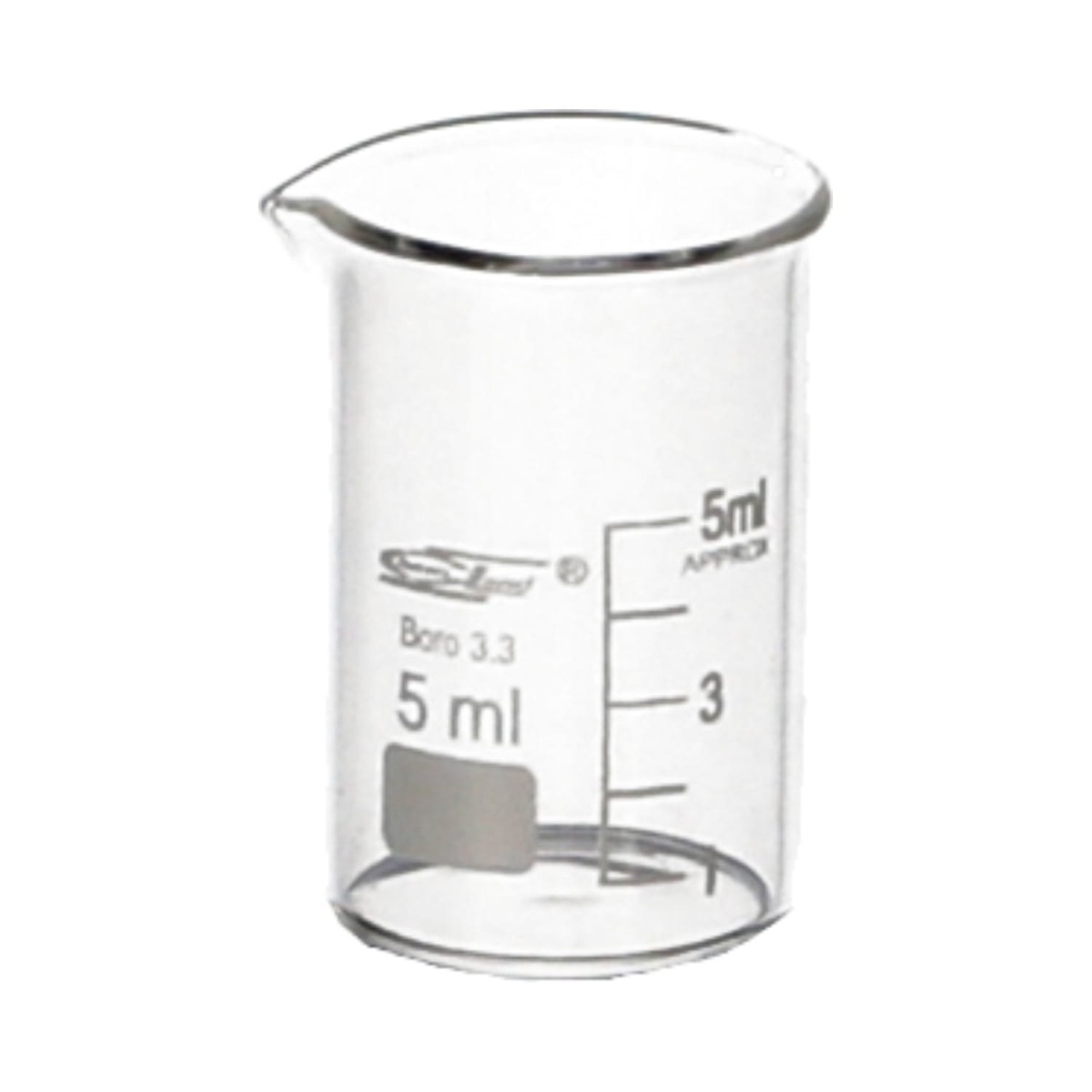 Zlewka szklana 5 ml niska Chemland