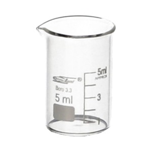 Zlewka szklana 5 ml niska Chemland