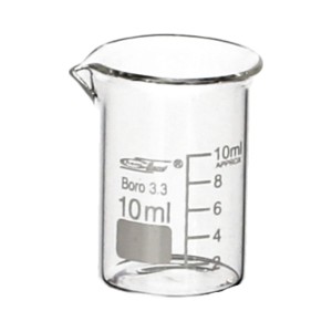 Zlewka szklana 10 ml niska Chemland