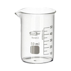 Zlewka szklana 50 ml niska Chemland